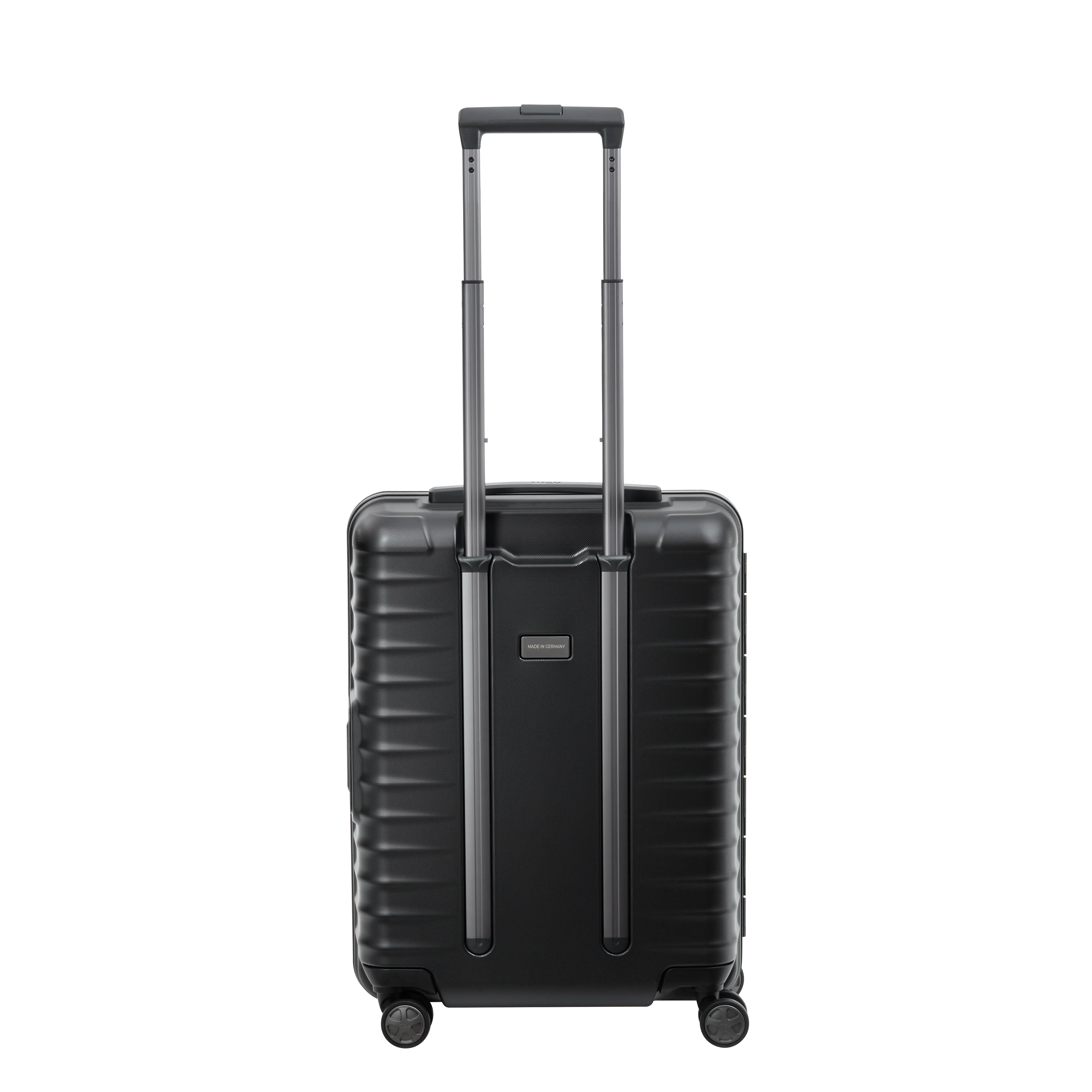 TITAN LITRON Frame mit Vortasche Koffer S 55cm schwarz Ein TITAN Koffer der Serie LITRON Frame mit Vortasche Hinteransicht in schwarz Größe S 55cm