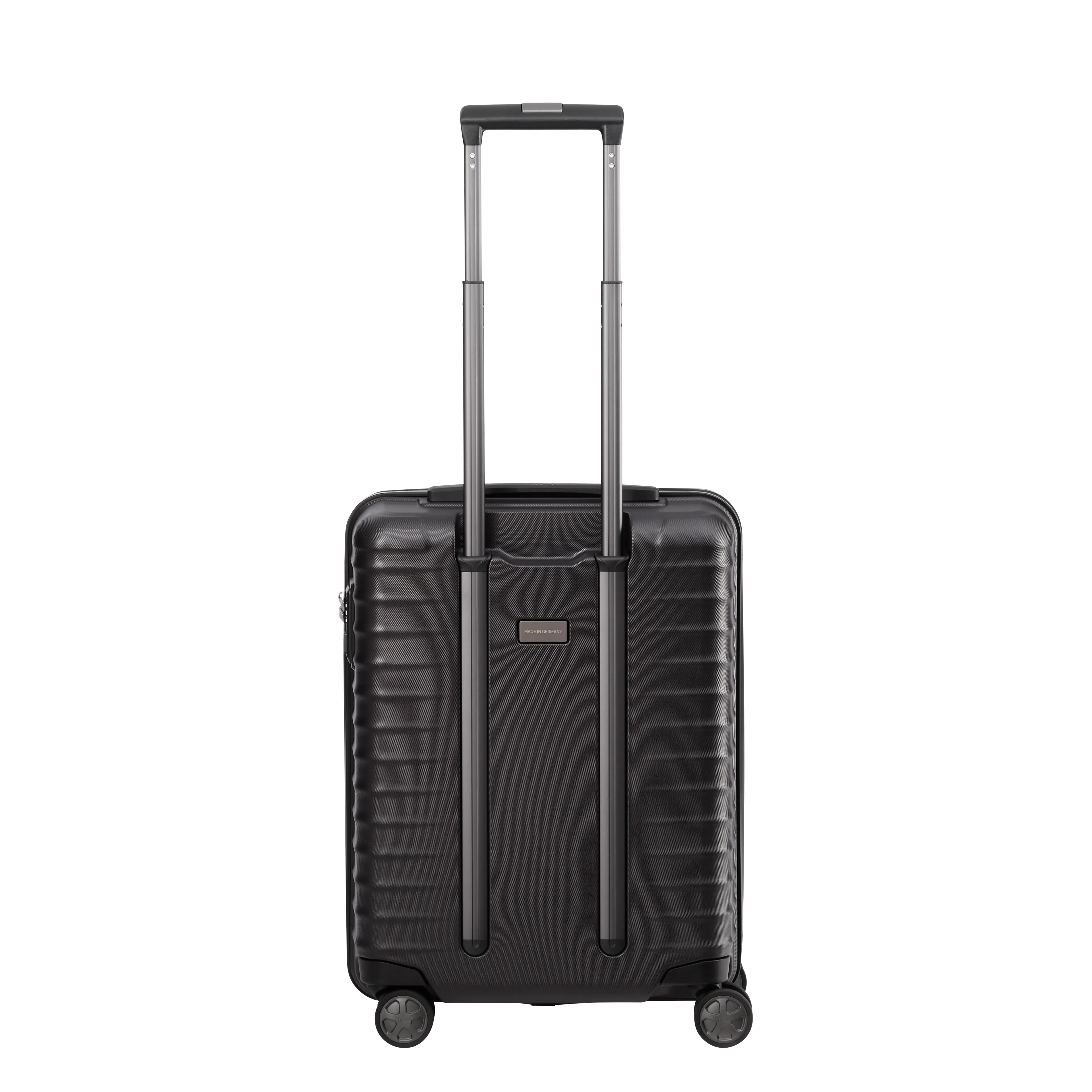 TITAN LITRON Koffer S 55cm eisblau Ein TITAN Koffer der Serie LITRON Hinteransicht in schwarz Größe S 55cm