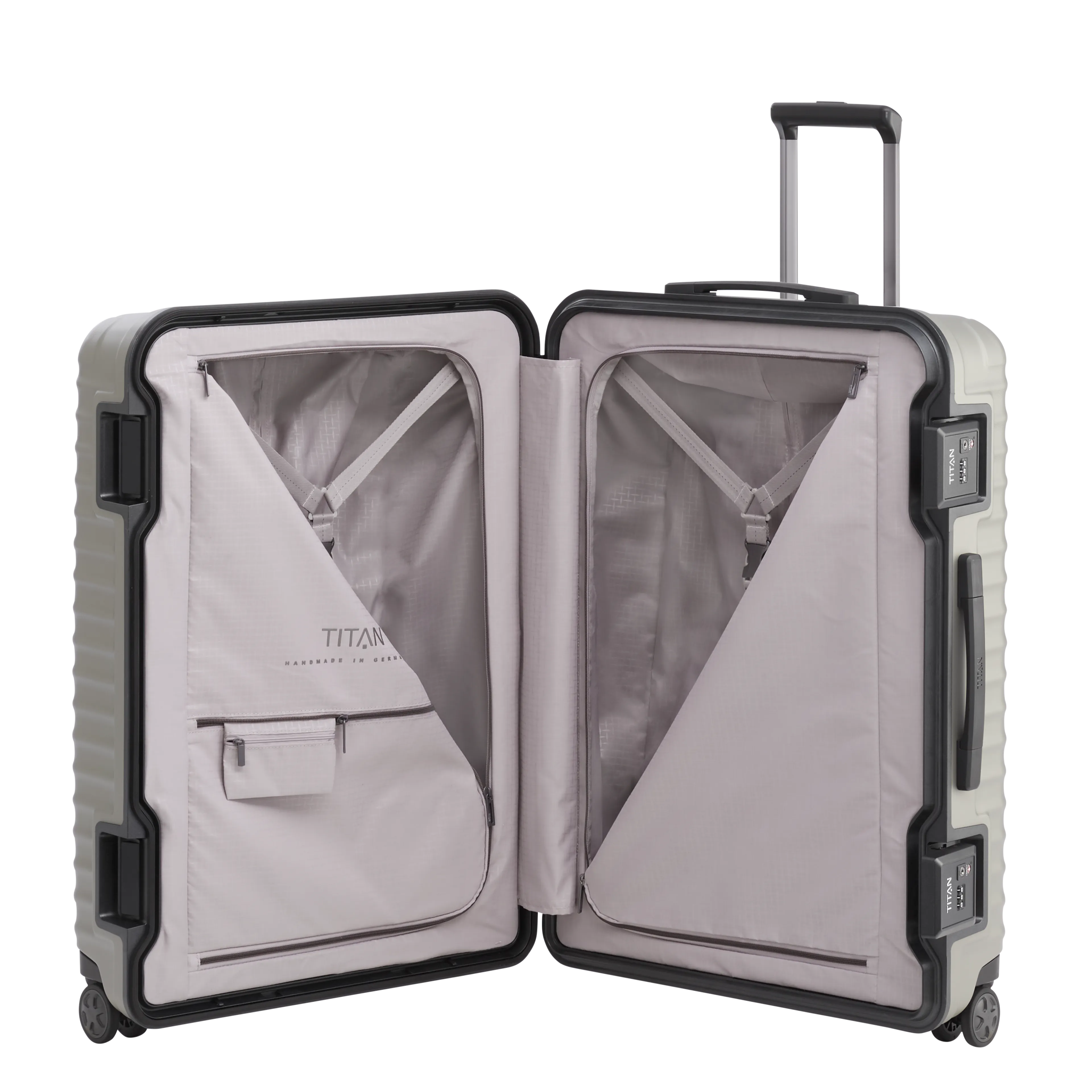 TITAN LITRON Frame Koffer  L 75cm champagner Ein TITAN Koffer der Serie LITRON Frame  Innenansicht 2 in champagner Größe L 75cm
