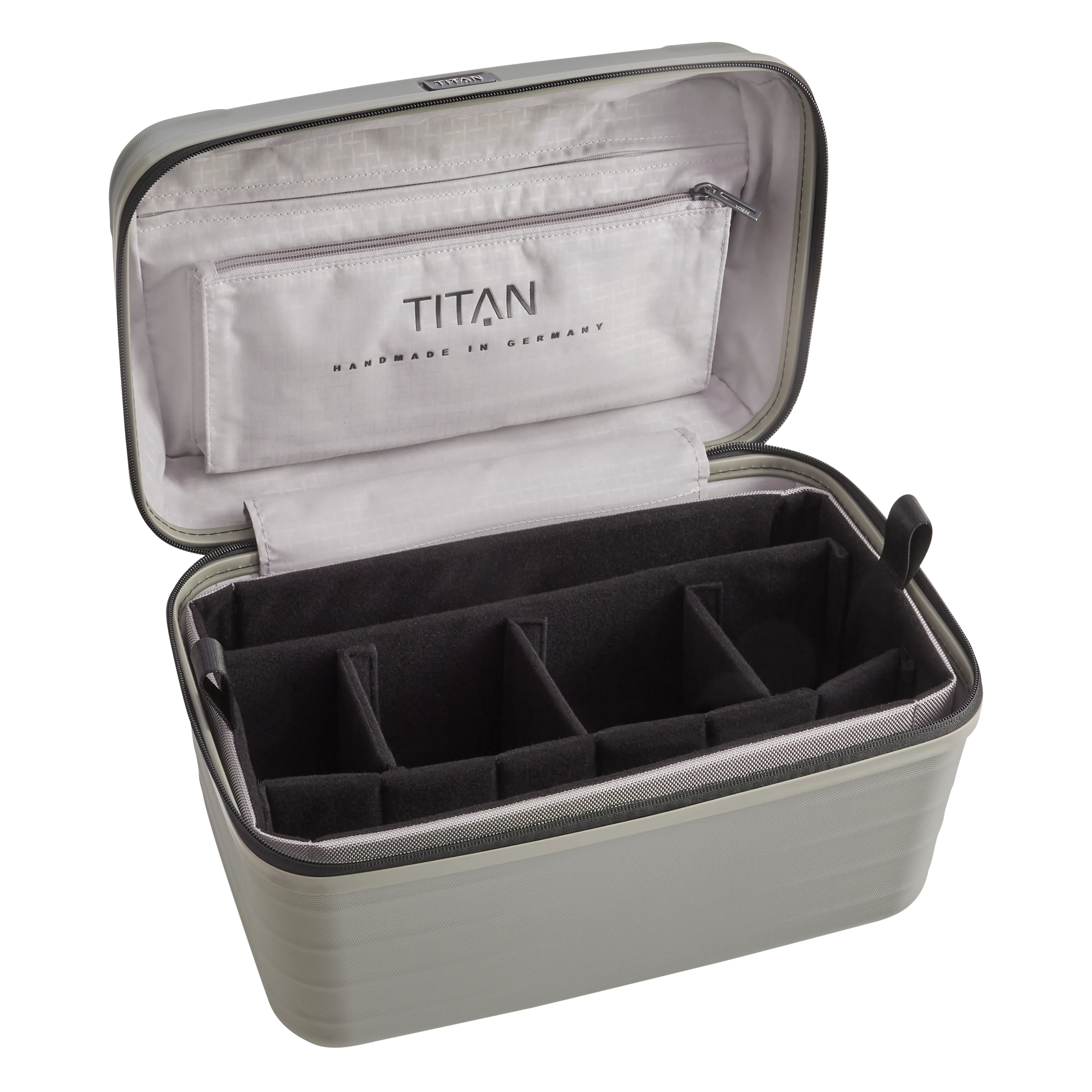 TITAN LITRON Beautycase champagner Ein TITAN Beautycase/Kosmetikkoffer der Serie LITRON Innenansicht in champagner