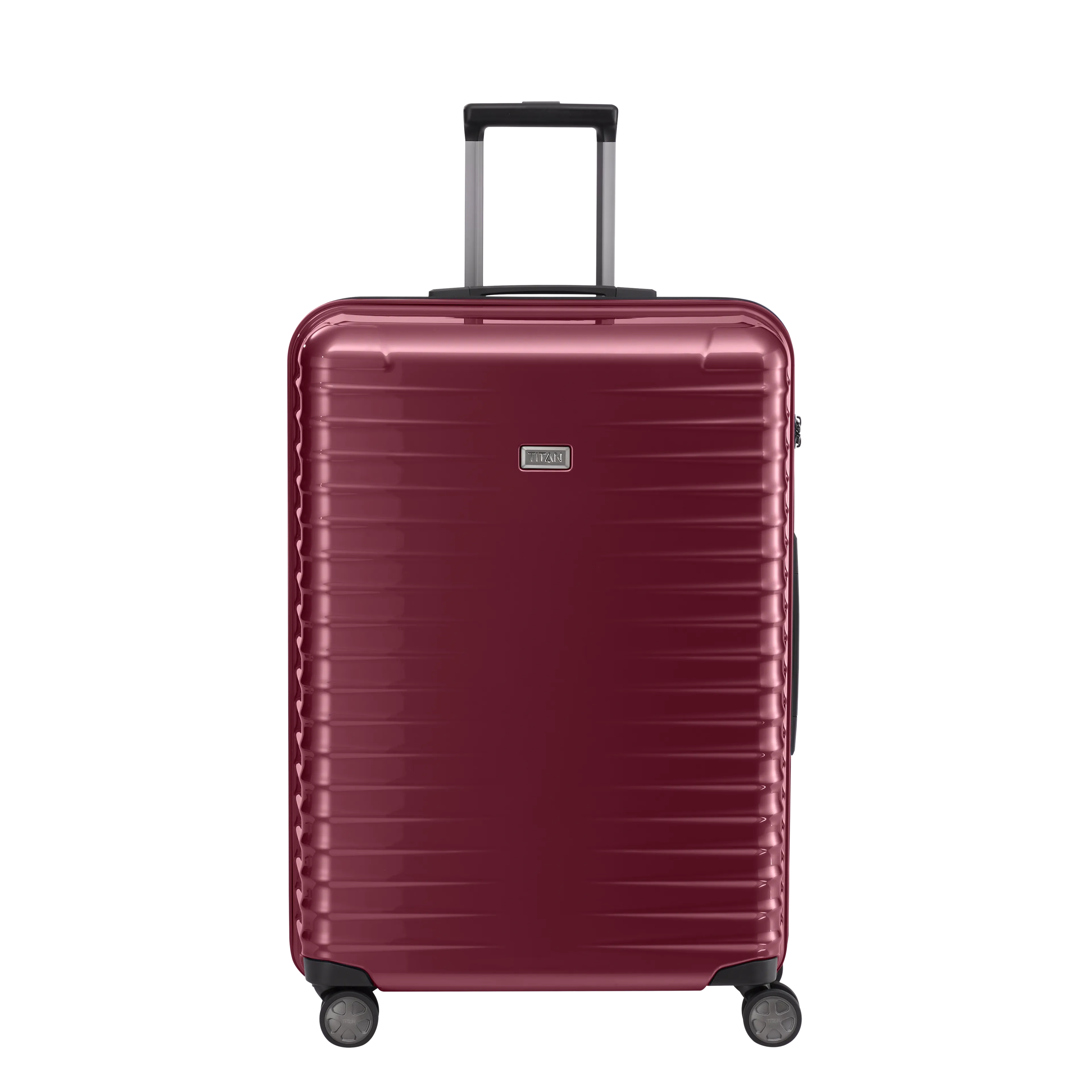 Ein TITAN Koffer der Serie LITRON Frontansicht in rot