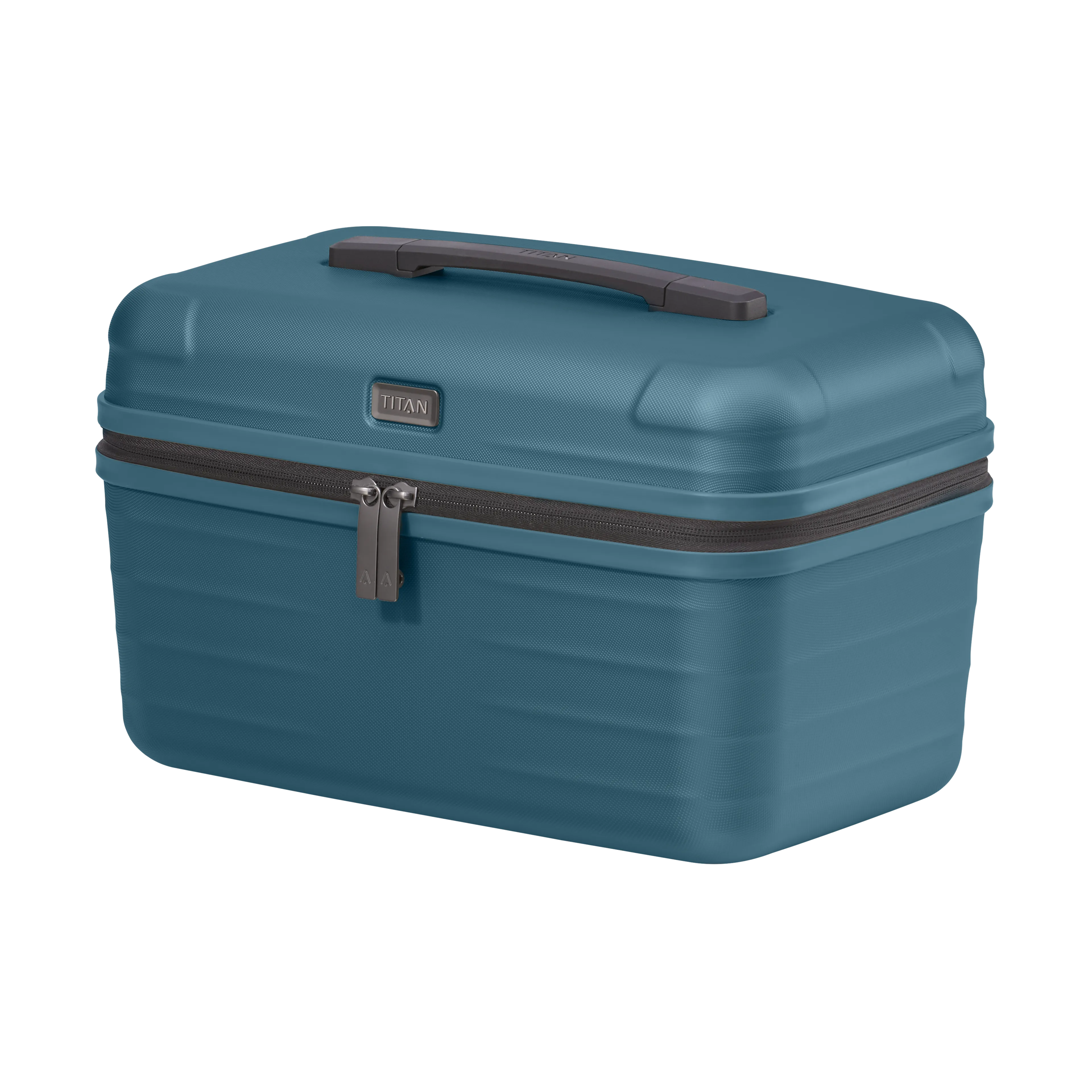 TITAN LITRON Beautycase petrol Ein TITAN Beautycase/Kosmetikkoffer der Serie LITRON Schrägansicht in petrol