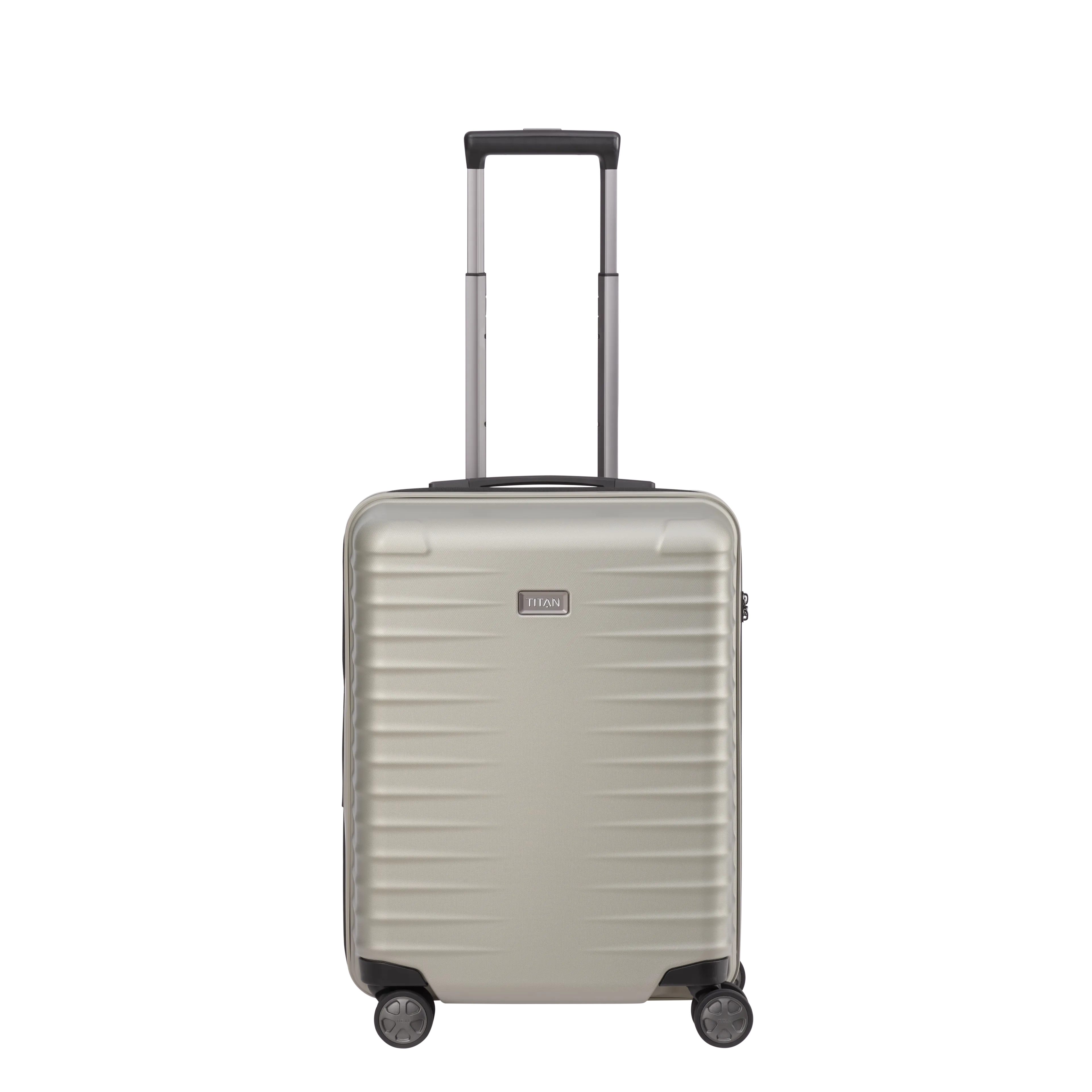 TITAN LITRON Koffer S 55cm champagner Ein TITAN Koffer der Serie LITRON Frontansicht in champagner Größe S 55cm