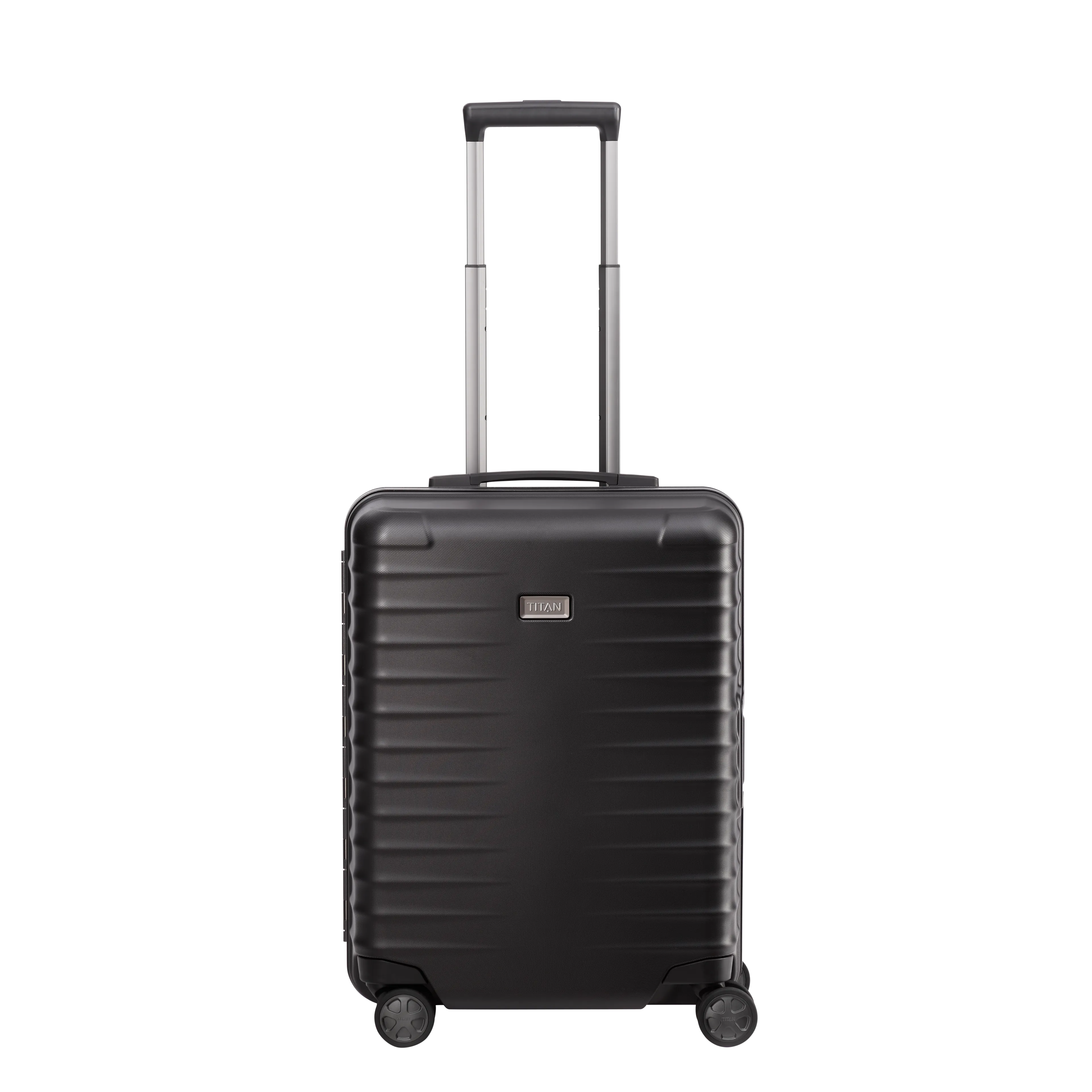 TITAN LITRON Frame Koffer S 55cm schwarz Ein TITAN Koffer der Serie LITRON Frame Frontansicht in schwarz Größe S 55cm