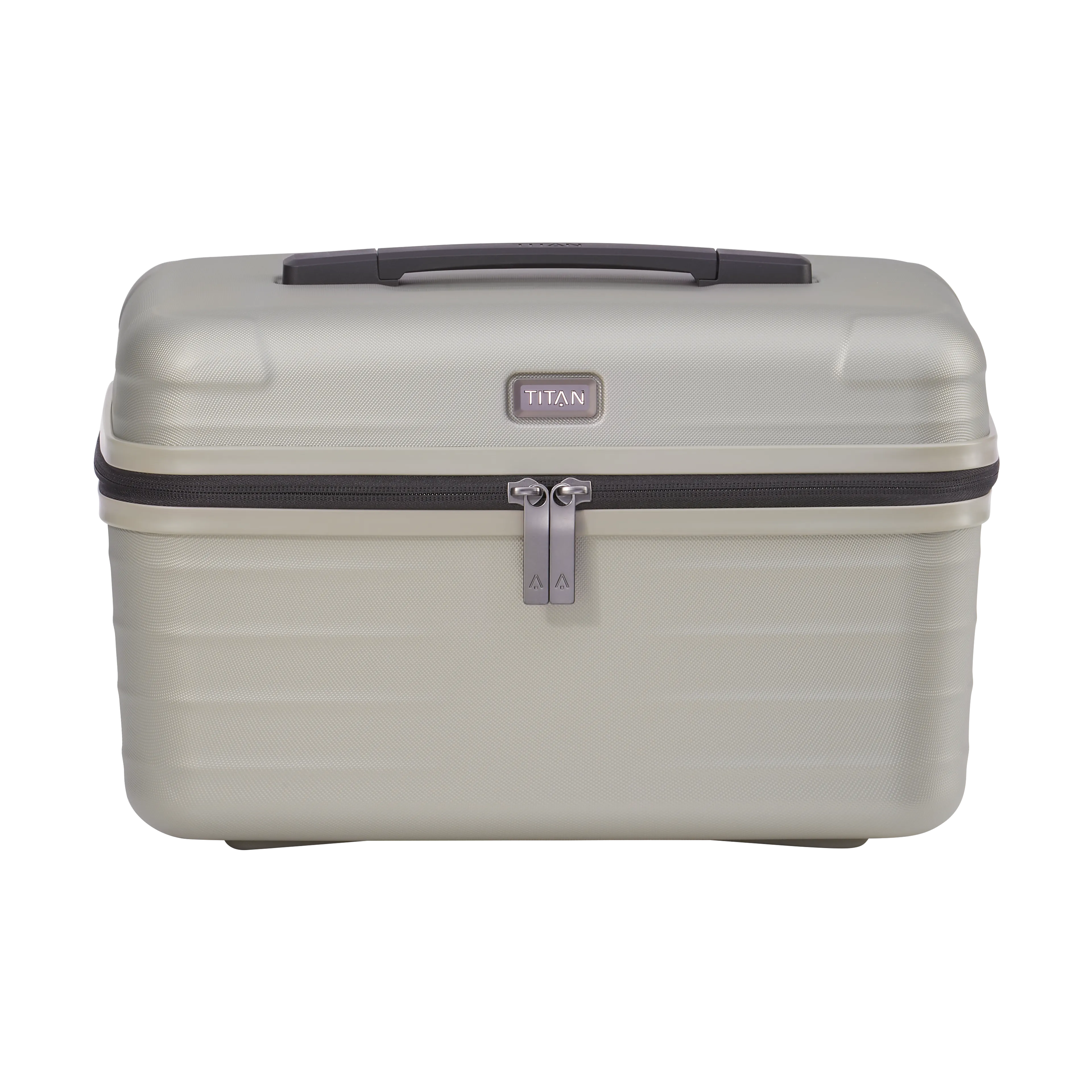TITAN LITRON Beautycase champagner Ein TITAN Beautycase/Kosmetikkoffer der Serie LITRON Frontansicht in champagner