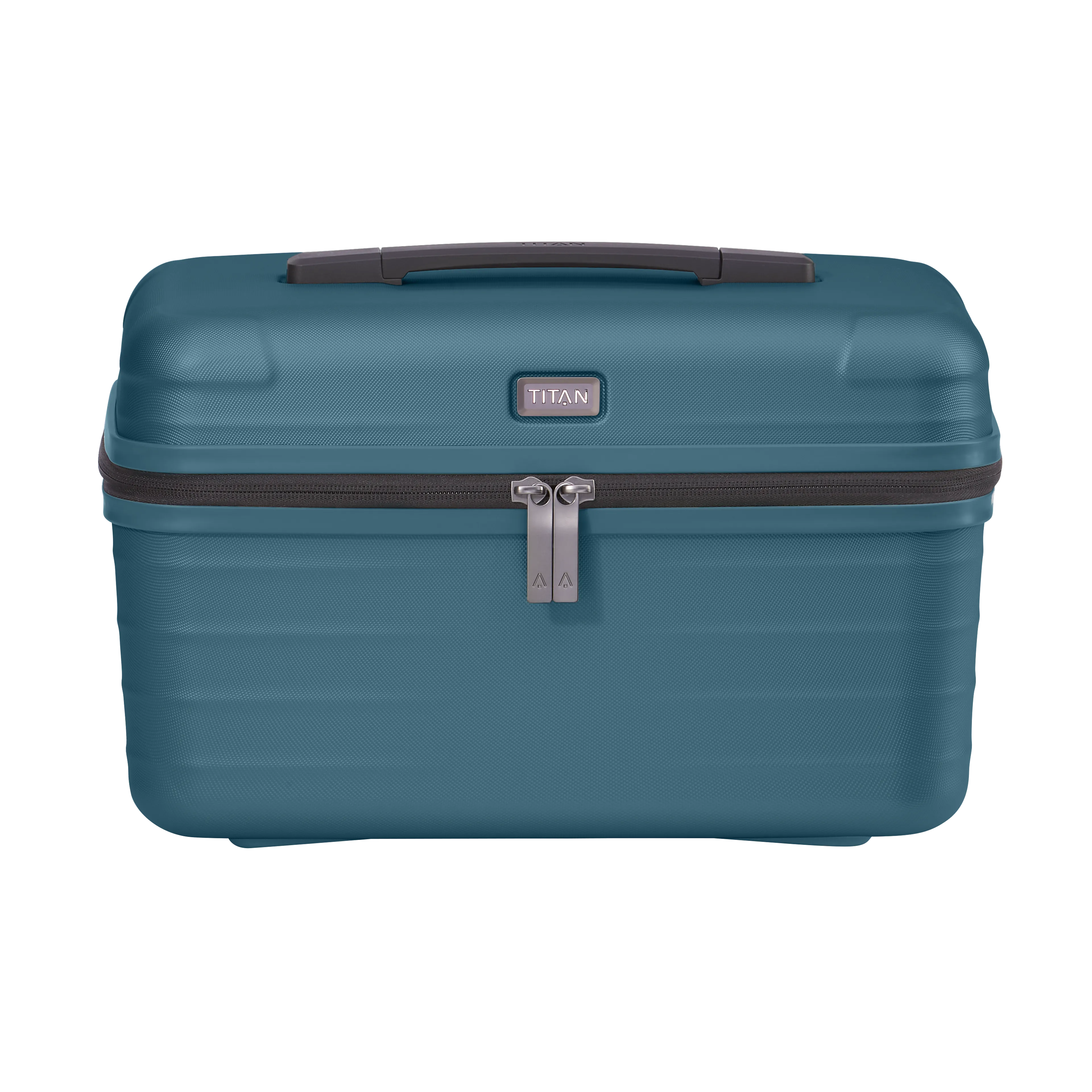 TITAN LITRON Beautycase petrol Ein TITAN Beautycase/Kosmetikkoffer der Serie LITRON Frontansicht in petrol