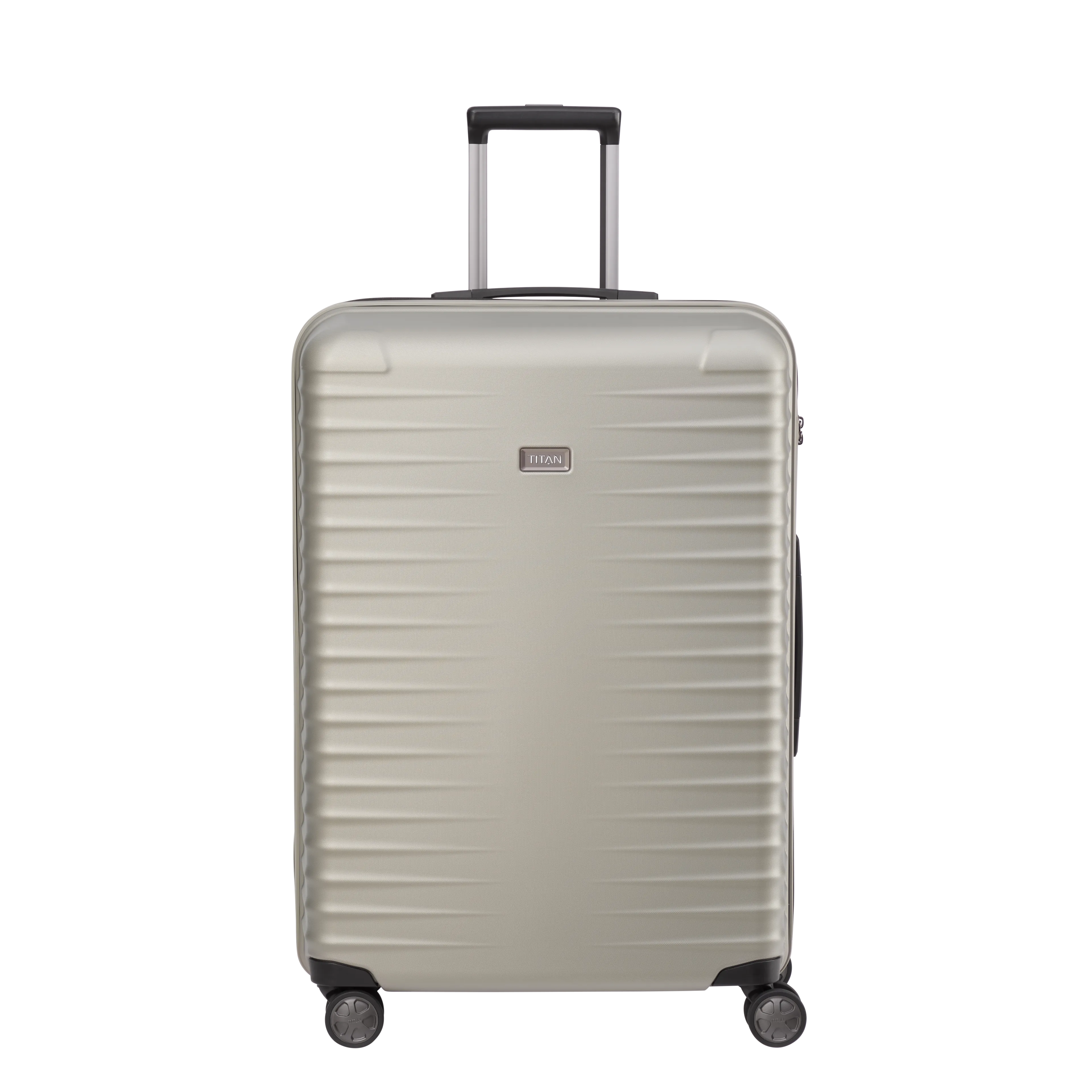 TITAN LITRON Koffer Größe L champagner Ein TITAN Koffer der Serie LITRON Frontansicht in champagner