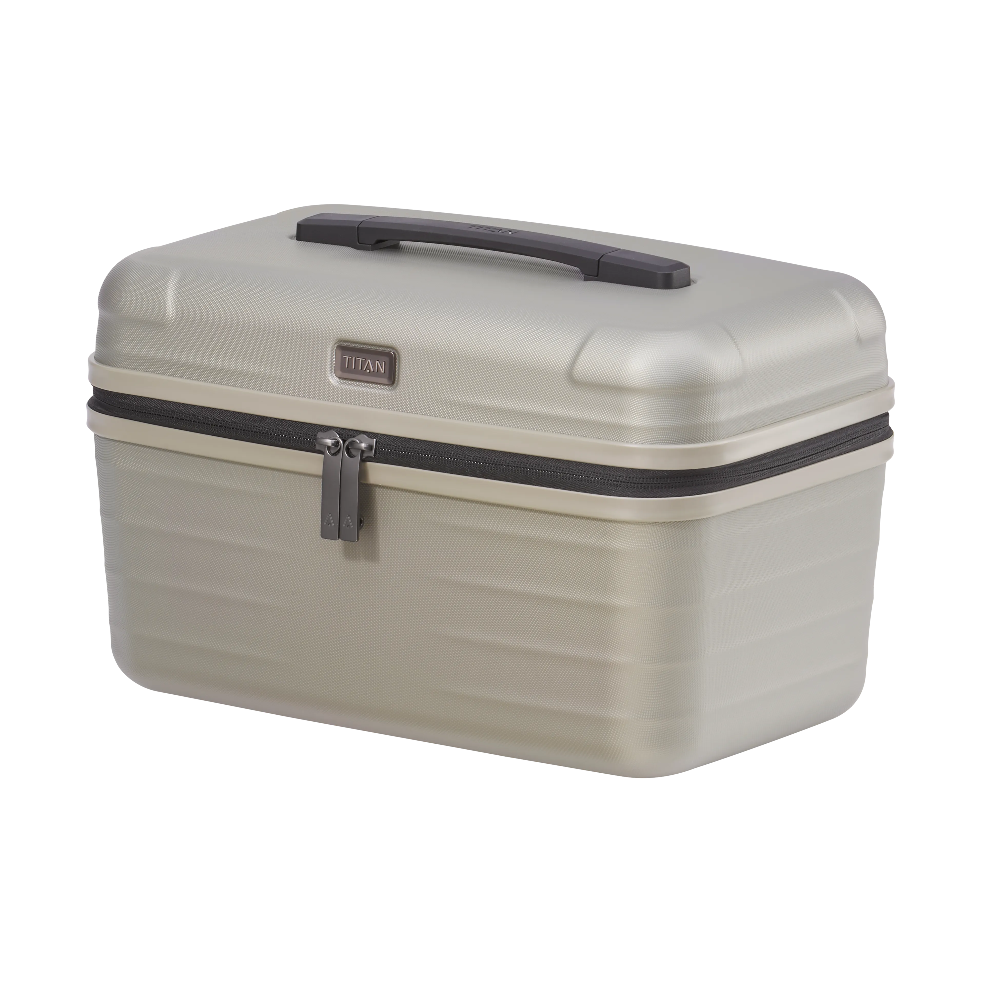 TITAN LITRON Beautycase champagner Ein TITAN Beautycase/Kosmetikkoffer der Serie LITRON Schrägansicht in champagner