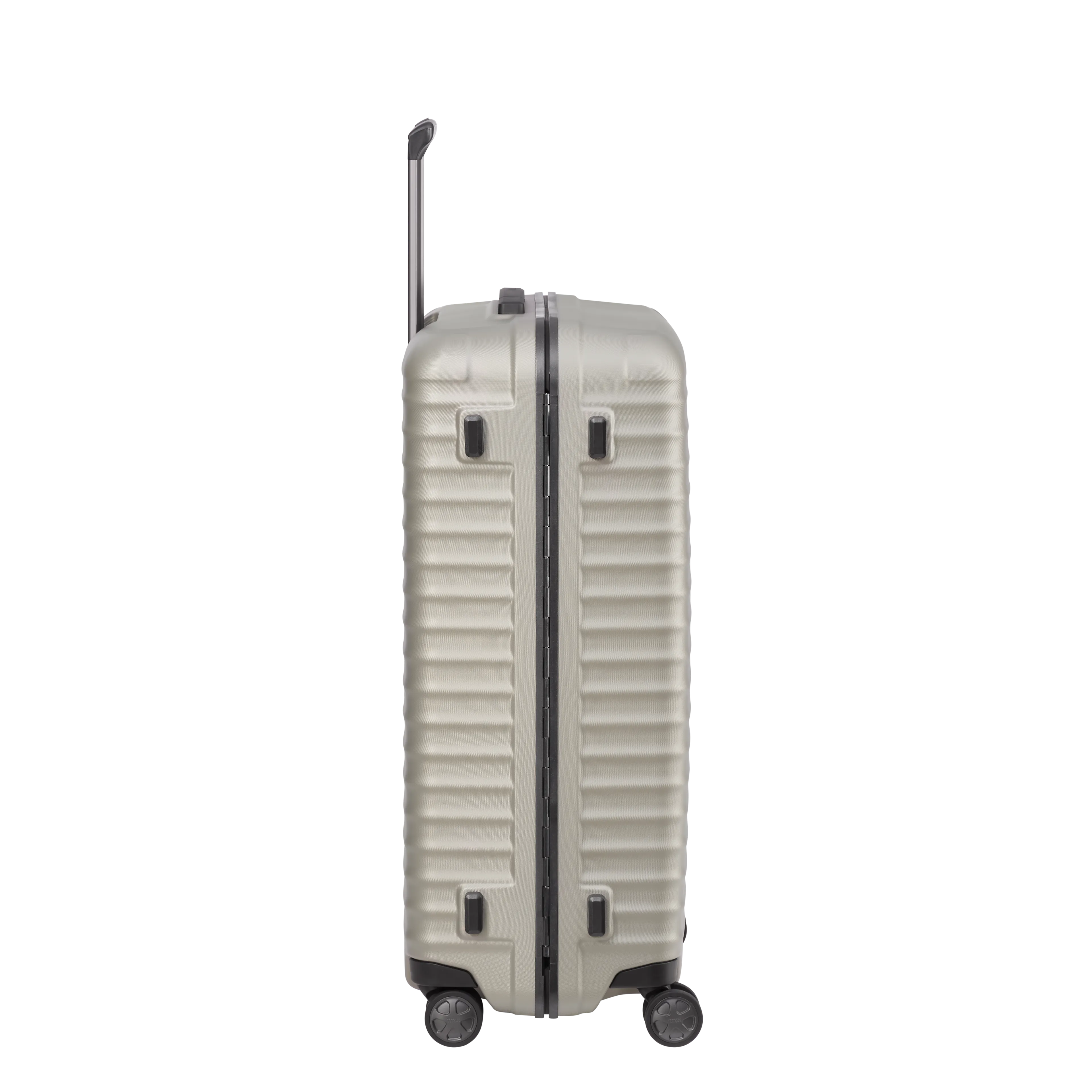 TITAN LITRON Frame Koffer  L 75cm champagner Ein TITAN Koffer der Serie LITRON Frame Seitenansicht in champagner Größe L 75cm